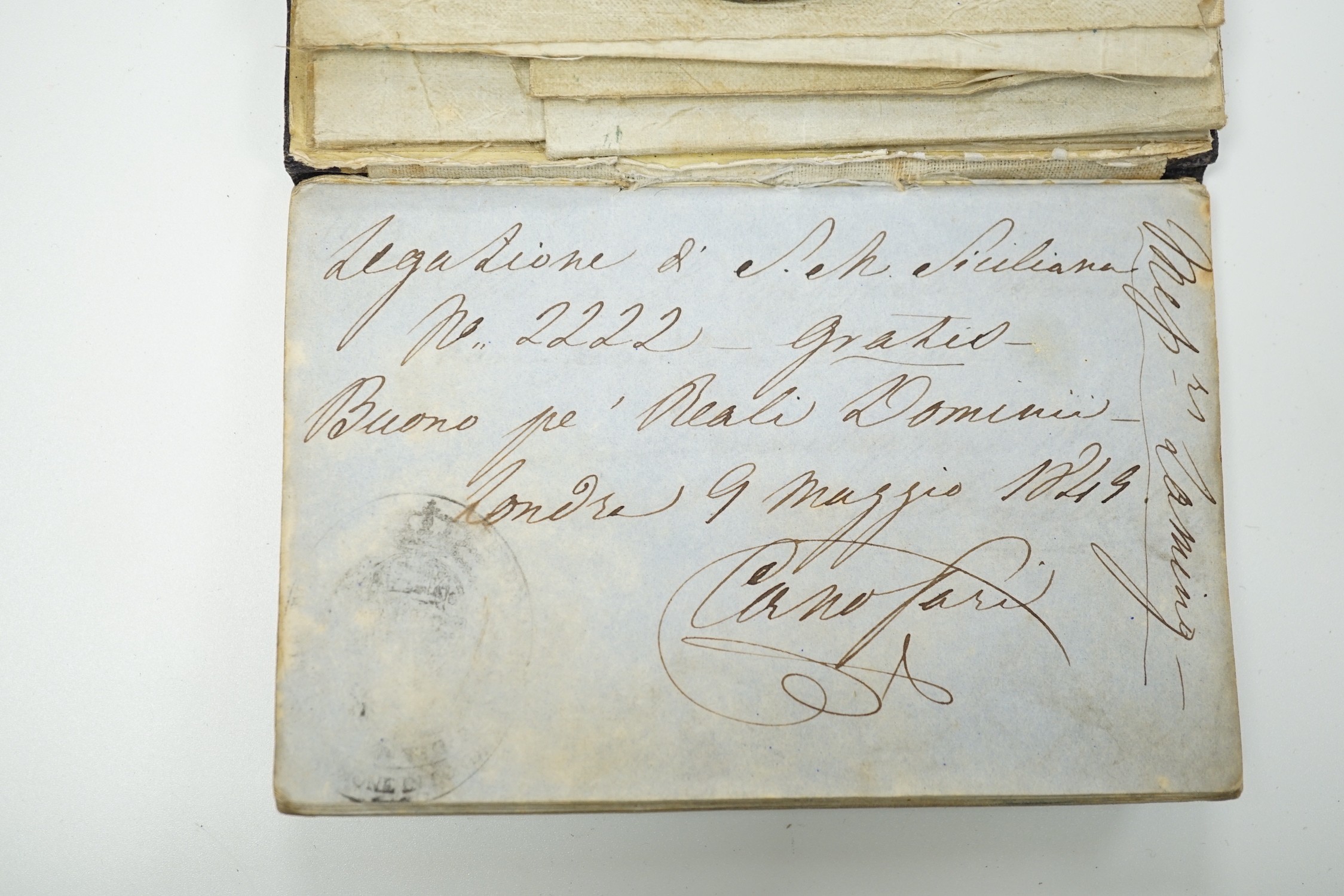 A late 19th century passport for James Laming